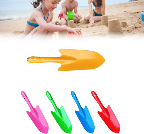 Mini Colorful Garden Hand Shovel, Metal Sand Shovels Tools for Kids Rust Resistant Spade Shovel for Planting, Transplanting, Weeding, Digging, Bea...