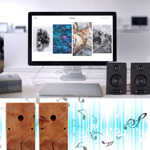 Computer Speakers, Heavy Bass Computer Speakers HiFi Sound Computer Subwoofer with Non-Slip Mat Suitable for TV, Computer, Tablet PC, Phone and Ot...