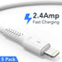 6 inch iPhone Charge Cable Short, 0.5ft 5Pack USB to Lightning Cord for Fast Charging Stations Compatible with Apple iPhone 12 11 Pro Max Xs 8 7 6...