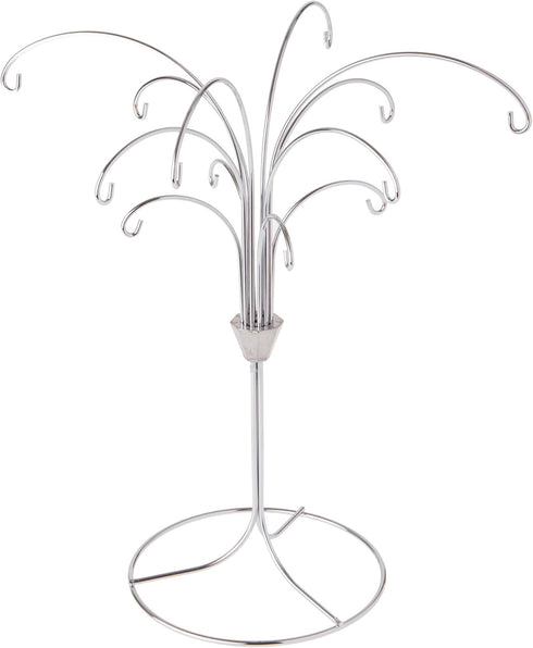 Bard's 12 Arm Silver Ornament Stand, Tree, 11.5" H x 10" W x 10" D...