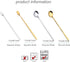 Stainless Steel Coffee Spoons, 6.7 Inch Stirring Spoons, Cocktail Stirring Spoons for Coffee Tea Dessert Cake Ice Cream Cappuccino (Round-Silver-4...