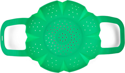 Cuisipro Silicone Vegetable Steamer, 16 x 9 x 3in, Green...