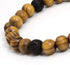 MILAKOO 4Pcs Lava Rock Stone Beads Essential Oil Diffuser Bracelet for Men Women Wood Beads Bracelet...