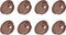 Cable Cord Grommet (53mm/2.09") 10Pcs, Plastic Round Cable Hole Cover Wire Organizer - for Home Desk Cable Wire Management, Brown...
