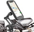 BOHISEN Motorcycle Phone Mount Waterproof Sensitive Touch Screen Hard Shell Phone Case Holder Anti-Theft Phone Holder with Aluminum Handlebar Moun...