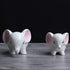 Ogrmar 2PCS Elephant Plant Window Boxes Cute Elephant Flower Pot/Modern White Ceramic Succulent Planter Pots/Tiny Flower Plant Containers Animal D...