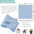OWLOWLA Swaddle Blanket and Hat Set Newborn Swaddle Wrap Baby Receiving Blanket for Baby Boys Girls(Baby Blue)...