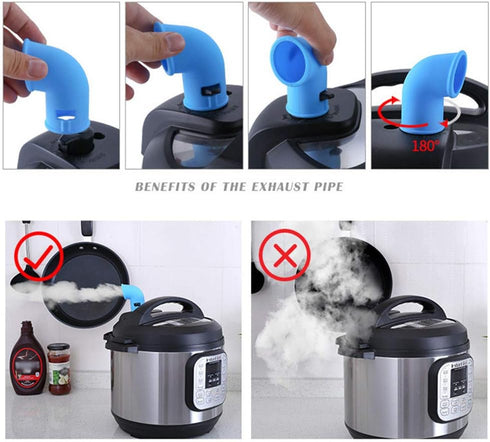 Steam Diverter Pressure Release Valve Compatible with Instant Pots Duo/Ultra/Smart/Nova/Viva Models, for 5/6 Qt InstaPot | Pressure Cooker Accesso...