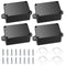 Project Box, 4pcs Junction Boxes, IP65 Waterproof Electrical Boxes, ABS Plastic Dustproof Electrical Project Case Power Junction Boxes with Fixed ...