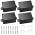 Project Box, 4pcs Junction Boxes, IP65 Waterproof Electrical Boxes, ABS Plastic Dustproof Electrical Project Case Power Junction Boxes with Fixed ...