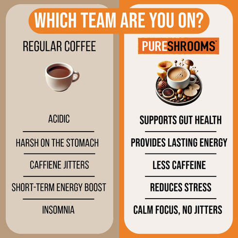 Focus & Create Adaptogenic Instant Mushroom Coffee – 50?Serve Pack with Lion’s Mane & Chaga – Brain, Focus & Immune Support (100g)...