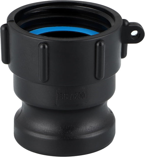IBC Tote Adapter, Cam and Groove Fitting (2" Female Buttress Thread x 2" Male Adapter)...