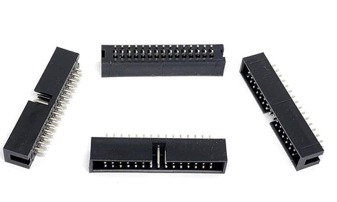 25-Pack 30P DC3 2.54mm 0.1" Pitch 30 Pins Male Box Headers 2x15 Dual Rows 30P Male Straight Pin PCB DIP, Double-Row 2x15 30-P 2.54 mm DC3 IDC Conn...