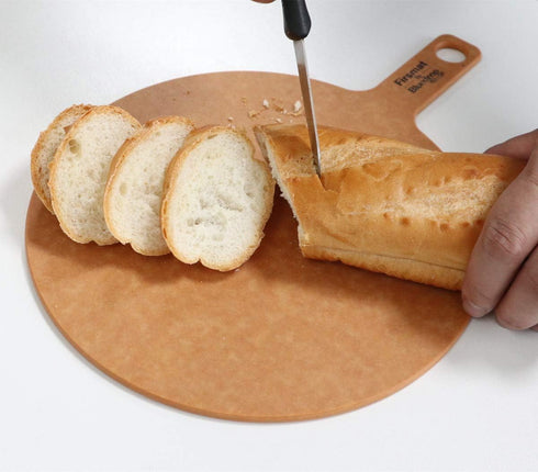 Wood Fiber Pizza Board Serving Cutting Plate for Kitchen Fruits Vegetables Cheese Chopping Board 10 inches Round...