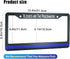 HOSNYE Blessed are The Peacemakers Thin Blue Line License Plate Frame Metal License Plate Cover Front Plates Frames Car Tag Frame for Women Men US...