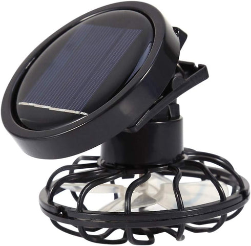 Solar fan, Electric Mini Clip-on Solar Fan Air Conditioner Cooling Cell Fan For Outdoor Home Travel Camping Hiking Cooling Ventilation...