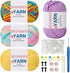 Yarn for Crocheting,Easy Peasy Yarn,Beginner Yarn with Easy-to-See Stitches,Beginner Yarn for Crocheting,Beginner Crochet Yarn......