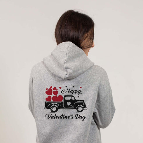 Valentine's Day Iron on Decals for T-Shirts Iron on Decals Patches Red Heart Pickup Truck Heart Shaped Glasses Cattle Dog Iron on Sticker for Clot...