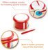 Hape Double-Sided Drum| Wooden Double-Side Musical Drum Instrument for Toddlers...