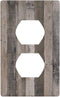 Farmhouse Outlet Cover Wall Plate Single Duplex Receptacle Cover 1 Gang Decorative Electrical Outlet Plate for Bedroom Kitchen, 4.50 x 2.76 Inch G...