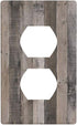 Farmhouse Outlet Cover Wall Plate Single Duplex Receptacle Cover 1 Gang Decorative Electrical Outlet Plate for Bedroom Kitchen, 4.50 x 2.76 Inch G...