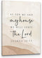PHAMTE As For Me And My House We Will Serve The Lord Wall Art, Modern Christian Bible Verse Joshua 24:15 Print Framed Canvas Painting Artwork For ...