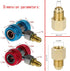 Adjustable R134a Quick Coupler High Low Conversion Adapter Fittings, Refrigerant Tank Adapter Kit for AC Air conditioning Refrigerant R134a HVAC A...