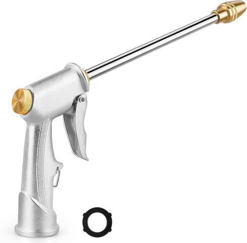 Garden Hose Nozzle, High Pressure Water Hose Nozzle Sprayer Head,fits 3/4” Garden Hose Thread,for Lawn & Garden,Washing Cars,Watering Garden,Clean...