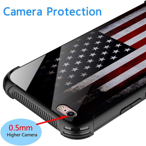 for iPhone 6/6S Case, Military-Grade Protection, All-Around Shockproof Corners, Anti-Scratch Phone Case for iPhone 6/6S, Old Flag...
