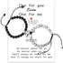 2 Pcs Magnetic Couples Bracelets Matching Bracelets Adjustable Connecting Bracelets, Double Rope Strong Couple Valentines Day Gifts Friendship Bea...