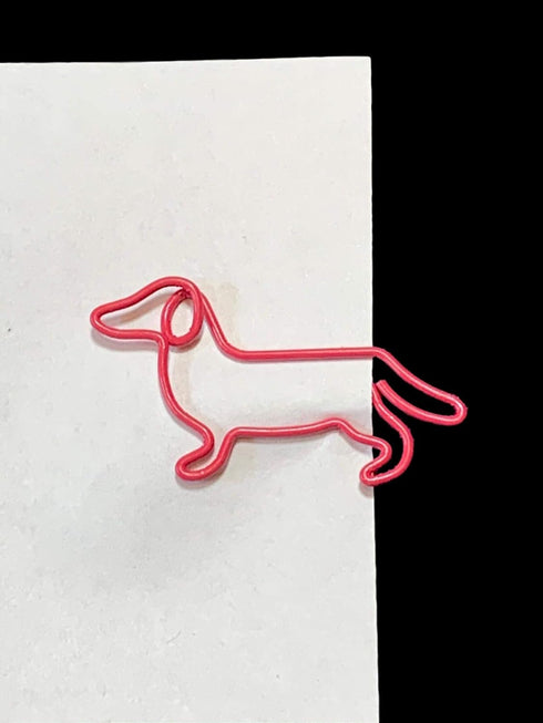 Dog Dachshund Shaped Paper Clips Great for Paper Clip Collectors or Dog and Pet Lovers (Style #2) (Pink 100 Count)...