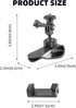 Car Sun Visor Mount for Insta360 X4 X3 X2 DJI Osmo Pocket 3 Action 4 3 Gopro 12 11 10 9 8 7 Car Sun Visor Holder with Phone Clip for Vlog/Video PO...