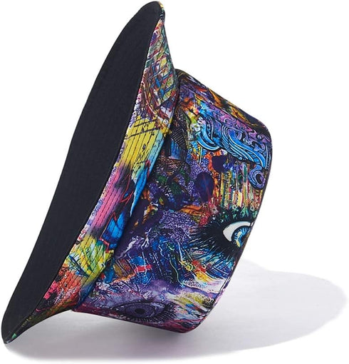 Quanhaigou Reversible Printed Bucket Hat,Summer Beach Outdoor Cap...