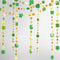 Cheerland Green Shamrock Garland St Patricks Day Decorations 4 Leaf Clover Glitter St Paddy's Day Garland Hanging Streamers for St. Patrick's Day ...