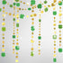 Cheerland Green Shamrock Garland St Patricks Day Decorations 4 Leaf Clover Glitter St Paddy's Day Garland Hanging Streamers for St. Patrick's Day ...