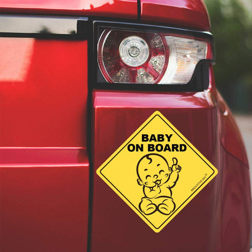 2023 Design- Baby on Board Sticker Sign (3 Pack), Baby Board, Baby car Sticker, Baby car Decal, US Department of Transportation Recommend Color & ...