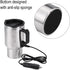 Car Heating Cup, 12V 450ml Stainless Steel Car Travel Mug with Cigarette Lighter, Electric Heated Coffee Mug for Heating Water, Coffee, Milk and T...