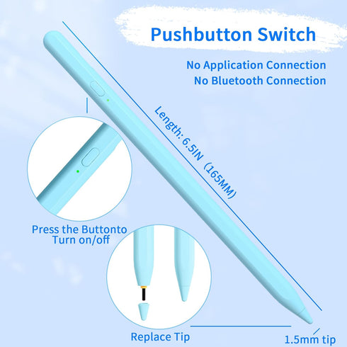 Stylus Pens for Touch Screens, Universal Fine Point iPad Pencil with Magnetic Adsorption Compatible with iPhone/iPad/Samsung/Android/Tablet & Othe...