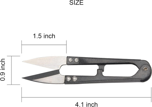 Sewing Scissors Yarn Thread Cutter 4.1inch Mini Small Snips Trimming Nipper Made of High-Carbon Steel Thread DIY Supplies for Stitch Embroidery, K...
