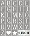 Scrabble Tile Letter Stencils 5 Inch - 28 Pack Scrabble Style Alphabet Stencil Templates for Painting on Wood, Reusable Plastic Stencils for Craft...