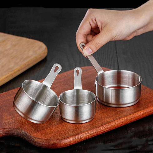 2PCS Stainless Steel Mini Sauce Pan, Sauce Mini Pot, Dipping Sauce Bowl, Cooking Sauce Cup with Handle, Restaurant Table Sauce Dish, Sauce Cooking...