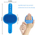 2 Pack Dog Grooming Brush - Dog Cat Bath Soothing Massage Rubber Brush - Pet Bath Brush with Adjustable Ring Handle Suitable for Long Short Haired...