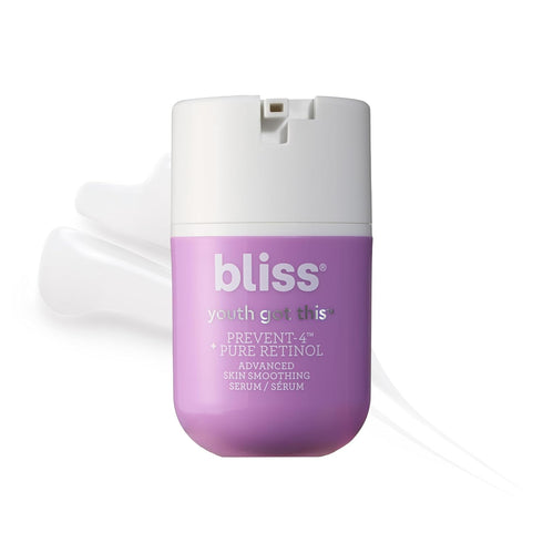 Bliss Youth Got This Prevent-4 + Pure Retinol Face Serum - Advanced Skin Smoothing Serum - Anti Aging, Reduces Wrinkles, and Lines - Clinically Pr...
