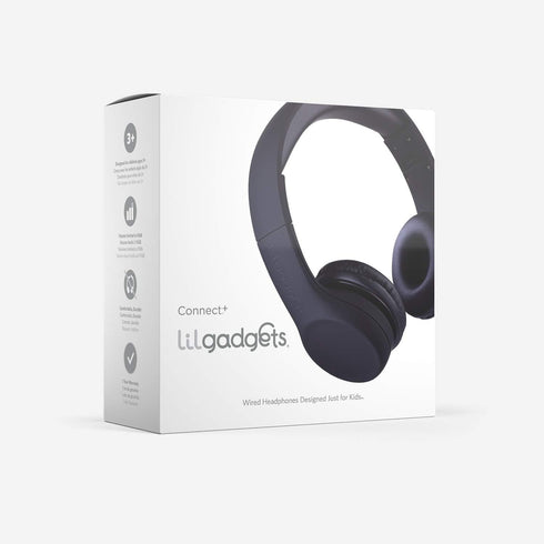 LilGadgets Connect+ Wired Kids Headphones for School with Microphone, Volume Limiting & Noise Cancelling On-Ear Headset with Cord, SharePort Techn...