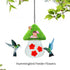 Bird Feeder Replacement Flowers, Unique Shape Multicolor Plastic Material Hummingbird Feeder Flowers for Home red...