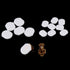 64Pcs Clip-on Earring Pads Silicone Clip Earring Pads Comfort Earring Cushions for Clips on Earrings, 2 Size, White, Clear...