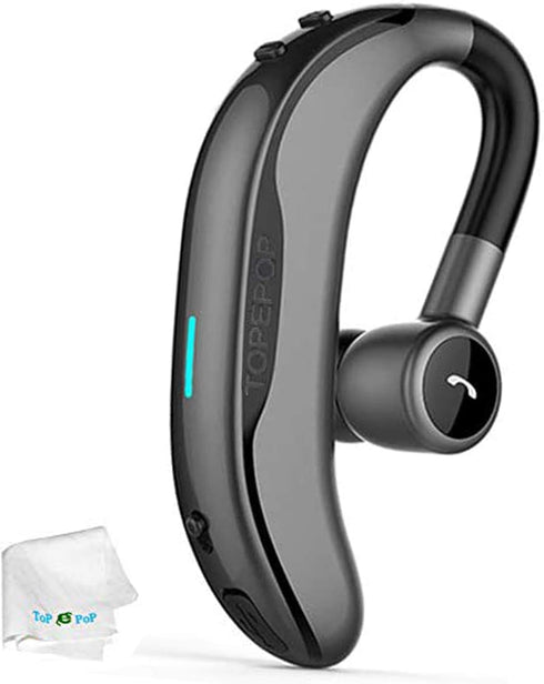 Wireless Headset Wireless Headphone Handsfree Call Earpiece Noise Cancelling Earbud Long Standby Time Earphone Compatible with Smart Cell Phones T...