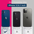 DEENAKIN Compatible with iPhone 12 Case with Screen Protector,Enhance Camera Protection,Soft Flexible Silicone Gel Rubber Bumper Cover,Slim Fit Pr...