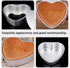PATKAW Heart Cake Mold Aluminum Alloy Cake Pan Non Stick Baking Molds Cheesecake Making Pan Diy Cake Oven Pans for Wedding Birthday Party Bakeware...