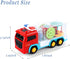 Light Up Sensory Car Toy for Kids,Transparent Gear Fire Truck Toy with Colorful Moving Gears Music and Lights Effects,Educational Tummy Time Toys ...
